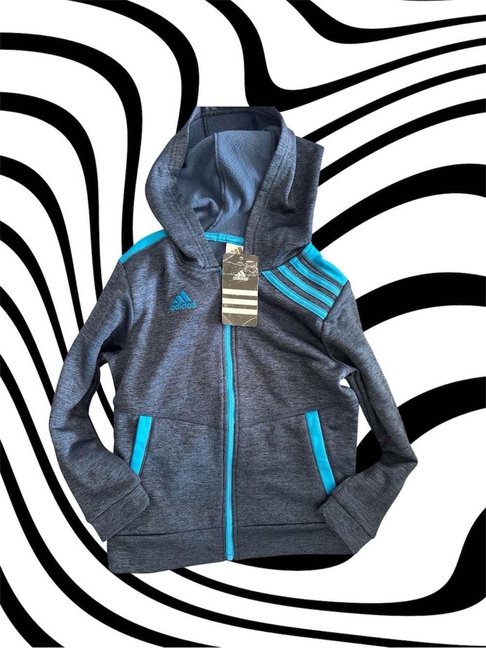 adidas Kids' Navy Zip Up